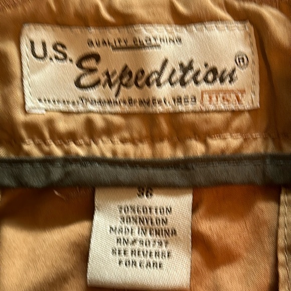 U.S. Expedition Tactical Cotton Khaki Tan Shorts 36 waist NWT - Picture 10 of 13